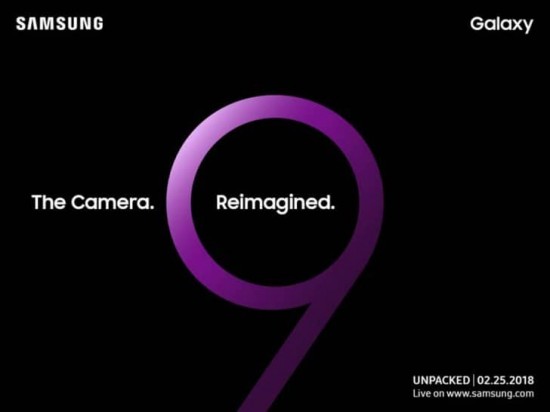 Samsung Galaxy S9 event poster