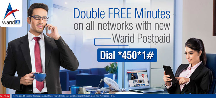 Warid Double Free Minutes Offer