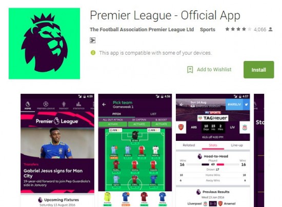 Official Premier League app