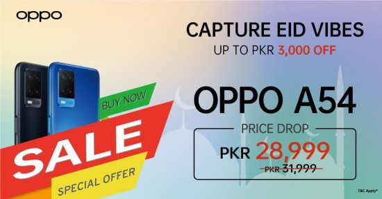 Oppo Announces Special Discount On Oppo F19 And Oppo A54 On Eid 