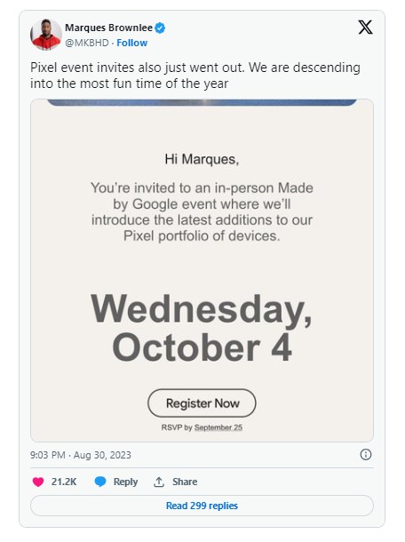 Google Pixel 8 and 8 Pro Launch Details 